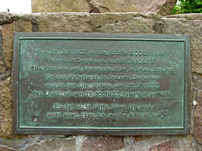 Gedenktafel Segelschulschiff 