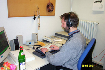 JT an seinem Arbeitsplatz im LFH Kiel
